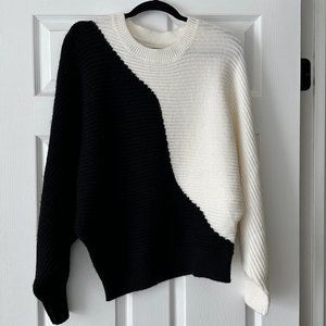 Foxblood Two-Toned Sweater - Size L